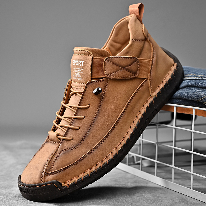 Men'S Shoes Size 43 In Us - Handgefertigte Lederschuhe für Herren, lässige Slip-On-Loafer,