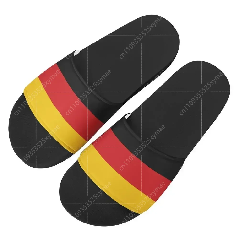 Men'S Shoes With Platform - Herren Maßgefertigte Muster-Pantoffeln Deutschland-Flaggen-Druck Sommer Mode-Sandalen