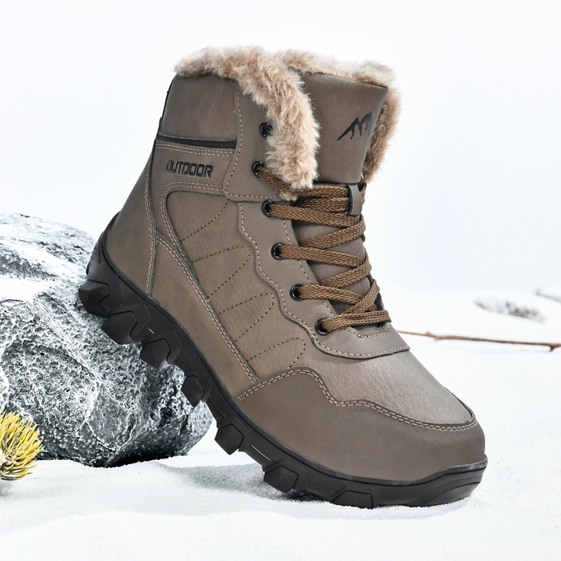 Men'S Shoes Dockers - Herren-Winterstiefel, warm, wasserdicht, rutschfest, Plüsch-Sneaker, Schuhe