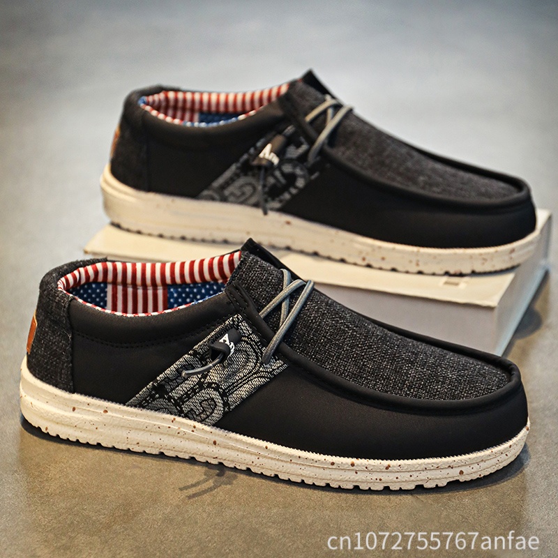 Men'S Shoes For Sale - Bestseller Blaue/Schwarze Herren-Slipper Modische Komfortable Slip-on