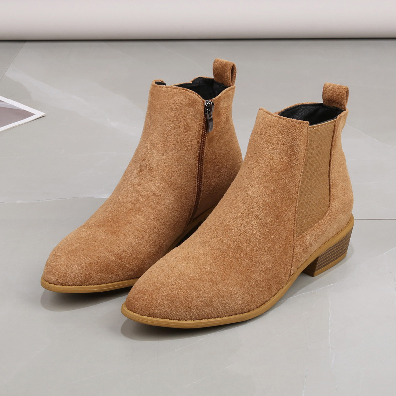 Winter Boot Insulated - Frauen Kurze Stiefel Herbst Spitz Flanell