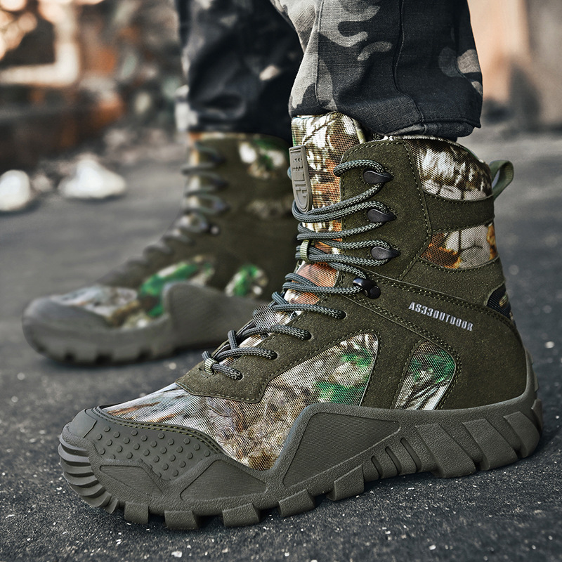 Men'S Training Shoes - Männer Stiefel Schnüren Wasserdicht Klettern Wanderschuhe