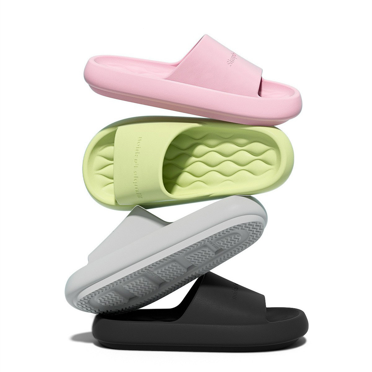 Men'S Shoes With Platform - Damen- und Herren-Modepantoffeln: Sommerliche Casual-Plateau-Slides, Weiche