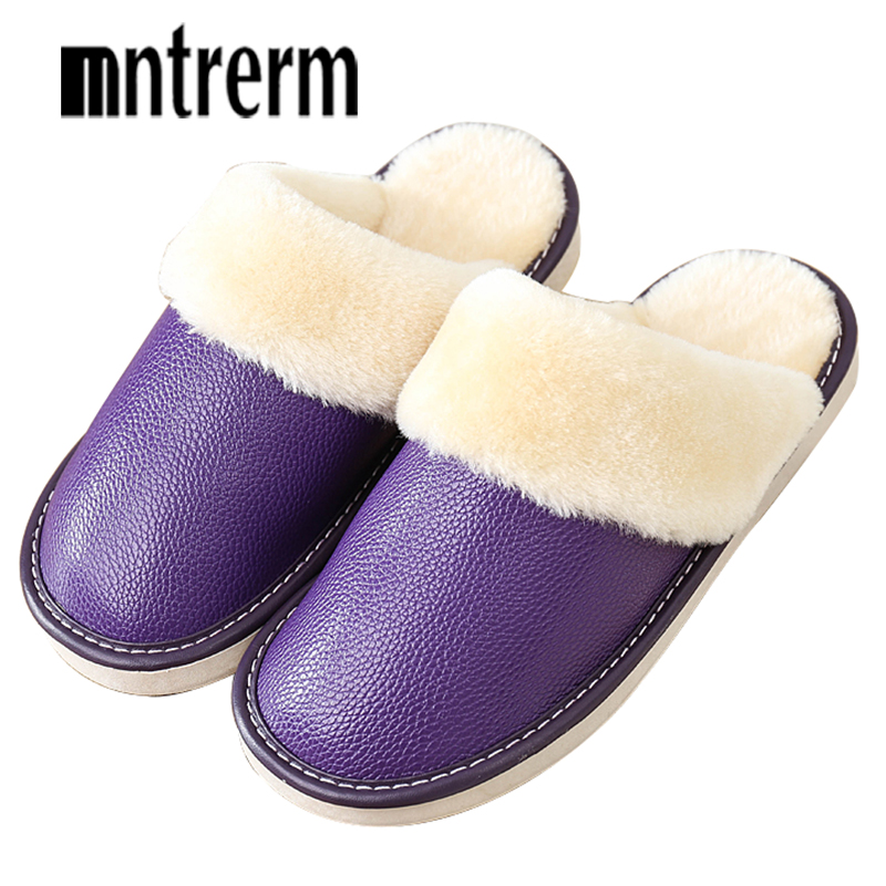 Men'S Shoes For Sale - Mntrerm Frauen Hausschuhe Winter Echtem Leder